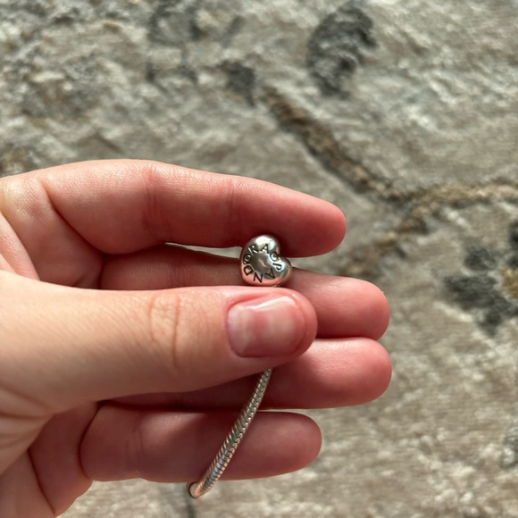 Pandora Moments Heart Clasp Snake Chain Bracelet Size 6.7 - Picture 8 of 12